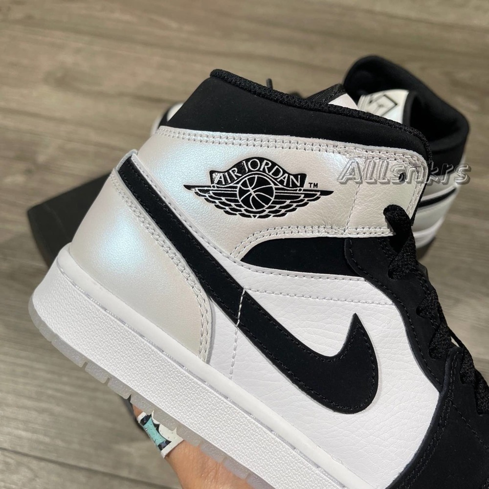 Air Jordan 1 Mid Diamond Pearl - Picture 2 of 10